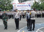 Polres Pangkep Laksanakan Apel Gelar Pasukan Operasi Patuh Pallawa 2025