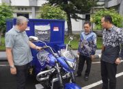 BRI Cabang Pinrang Sumbang Tiga Unit Motor Sampah