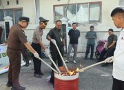 Jelang Akhir 2025, Kejari Wajo Musnahkan Barang Bukti, Narkoba Terbanyak