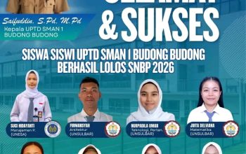Delapan Siswa UPTD SMAN 1 Budong-Budong Lolos SNBP 2026