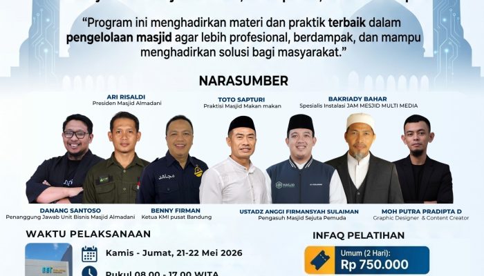 Yayasan Rannu Insan Cendikia Agendakan Pelatihan Masjid Go Digital