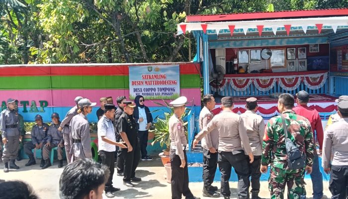 Desa Coppo Tompong Wakili Polsek Kecamatan Mandalle Pada Lomba Satkamling 