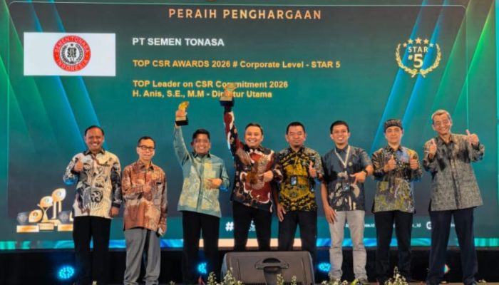 PT Semen Tonasa Raih Top CSR Award 2026, Kategori Corporate Star 5