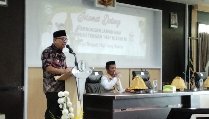Jemaah Haji Kabupaten Mamuju Tengah Tiba di Kantor Bupati