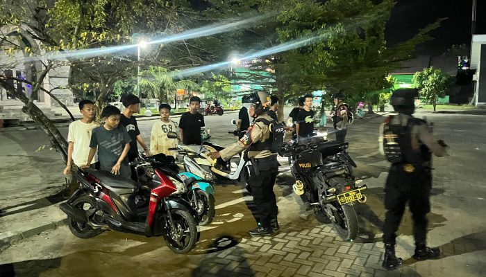 Jaga Kamtibmas, Tim Perintis Presisi Polres Pinrang Gelar Patroli Malam