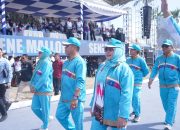 Pembukaan Porsenijar PGRI Sulsel, Andi Rosman Beri Semangat Kontingen Wajo