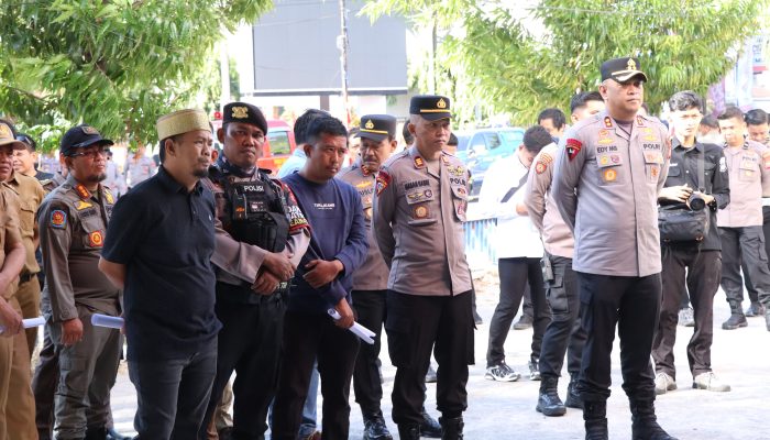 Polres Pinrang Amankan Eksekusi Pengosongan Gedung Mall Sejahtera Pinrang