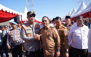 Bupati Wajo Hadiri Penyerahan Bantuan Benih dan Alsintan 