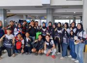 Hj Umiyati Lepas 19 Atlet IPSI Makassar Bertarung di Malang Championship VI