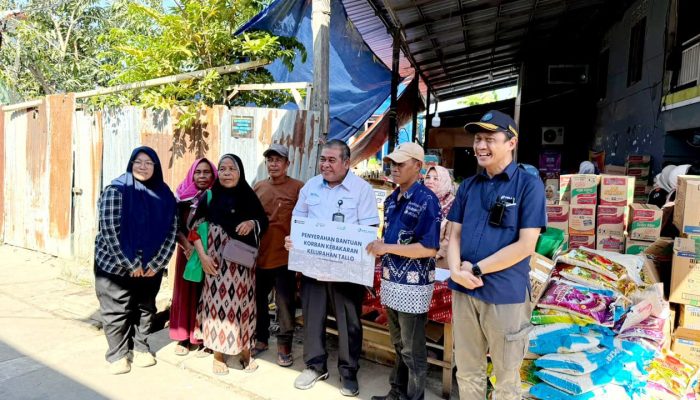 Pelindo Regional 4 Makassar Salurkan Bantuan bagi Korban Kebakaran Tallo