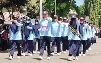 Peringati HUT RI ke-81, K3S Pangkajene Turut Berpartisipasi Lomba Gerak Jalan 