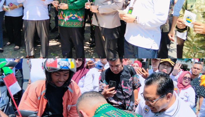 Wali Kota Makassar dan Wakil Ketua DPRD Berkampanye di Jalan Raya