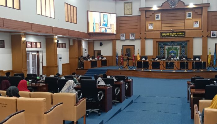 DPRD Pangkep Gelar Rapat Paripurna Pandangan Umum Fraksi Tentang Perda Pilkades 