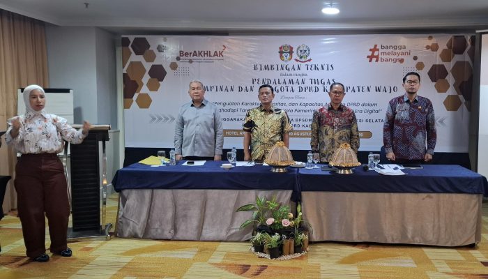 Bimtek Pendalaman Tugas DPRD Wajo Jadi Momentum Refleksi Dua Tahun Kinerja dan Penguatan Sinergi dengan Pemda