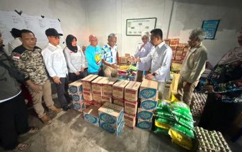Partai Gerindra Serahkan Bantuan Sembako Korban Kebakaran
