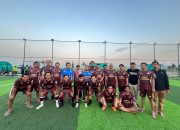 Perkuat Nilai Demokrasi : KPU dan Forum Muballigh DDI Pinrang Adu Taktik di Fun Mini Soccer