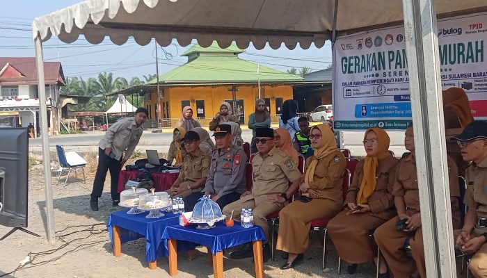 Peringati Hari Jadi ke-22 Sulbar, Pemkab Mamuju Tengah Gelar Gerakan Pangan Murah 