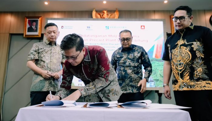 Waskita Beton Precast Gandeng Hunan Jiangong China dan PT Adhi Industri,  Optimalkan Aset Precast Plant WSBP Cibitung