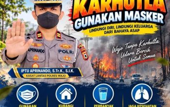 Kasat Lantas Polres Wajo Imbau Pengendara Waspada Kabut Asap